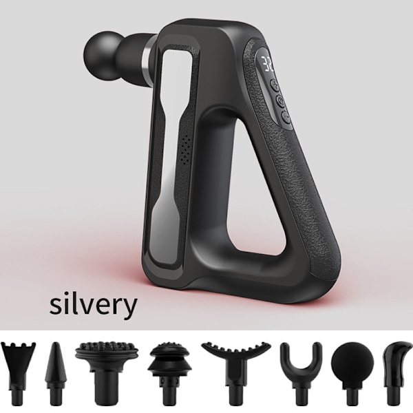 Älykäs fascia-kuntolaite lihasten sähköinen hierontalaite fascia-instrumentti pieni mini-hieronta silver