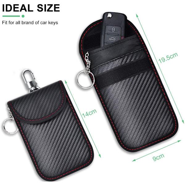 2-pack anti-RFID bilnyckelskydd