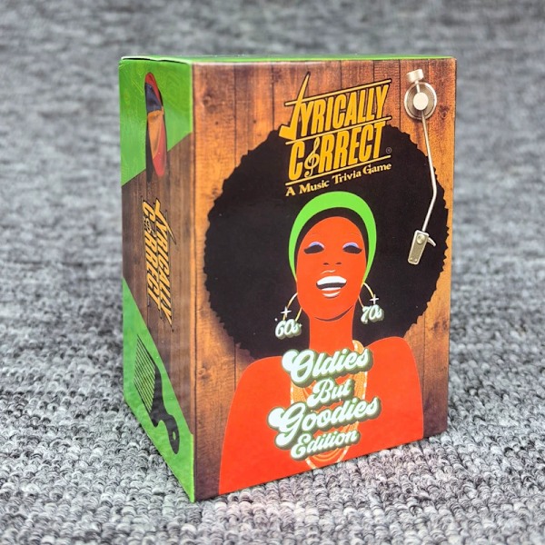 Lyrically Correct Hip Hop -musiikkikorttipulmapeli aikuisille, monen sukupolven perhepelailuun BrownLyrically Correct 60s-70s