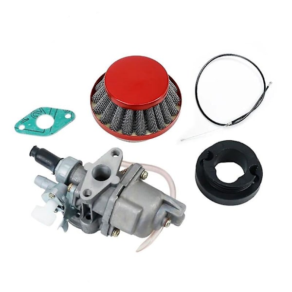 47cc 49cc moottorin kaasutin Pod-ilmansuodattimella 2-tahti Pocket Bike Mini Quad ATV Dirt Bike MiniMoto Go Kart Buggy