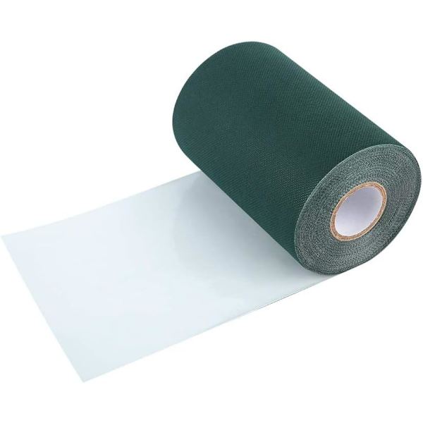 150mm*10m Tekoheinänauha Puutarhan Ruohomatto Liima ja Korkea Tiheys Tekoköysi (Vihreä)