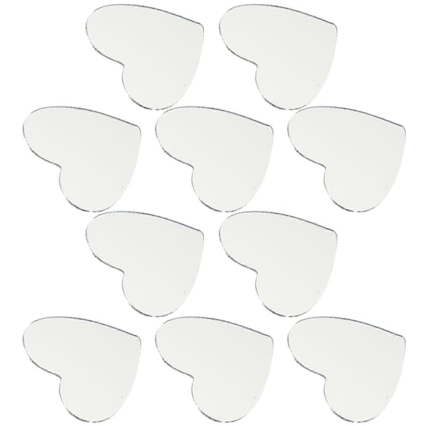 20 kpl Alloy Mirror Naisten Meikki Käyttö Peili Mini Sydämen Muotoinen Viimeistelemätön Peililinssi DIY Taideaskarteluun
