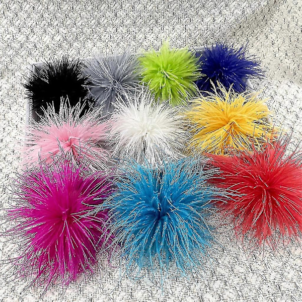 Fjerbrosche Fjer Corsages Klæde Dekorationer Struds Fjer Materiale Royal Blue