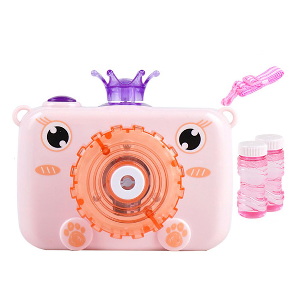 Bubbelmaskin Musik Ljus Söt Bedårande Slät Yta Underhållning Automatisk Cartoon Kanin Bubbelblåsare Leksak Flickleksak Pink