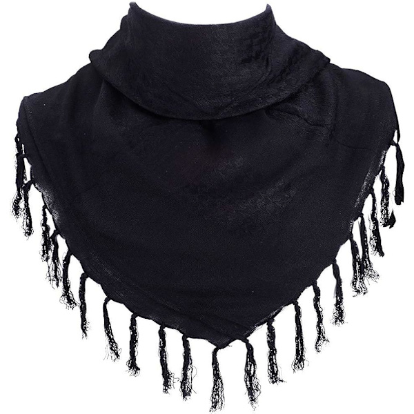 100% Bomulls skjerf Militær Shemagh Arab Taktisk Ørken Keffiyeh Tykkere Hode Hals Skjerf Wrap