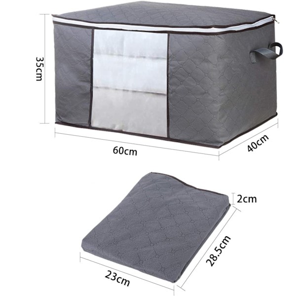 Opbevaringsposer med stor kapacitet og foldbart design