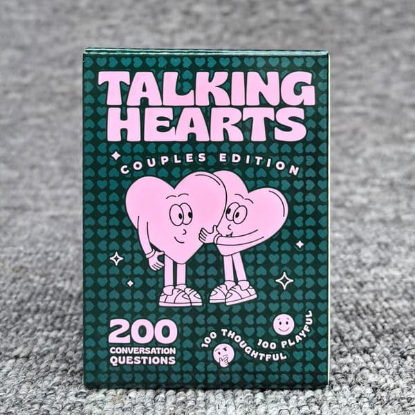 Engelsk versjon Talking hearts couples edition Talking hearts couples heart dialogkort