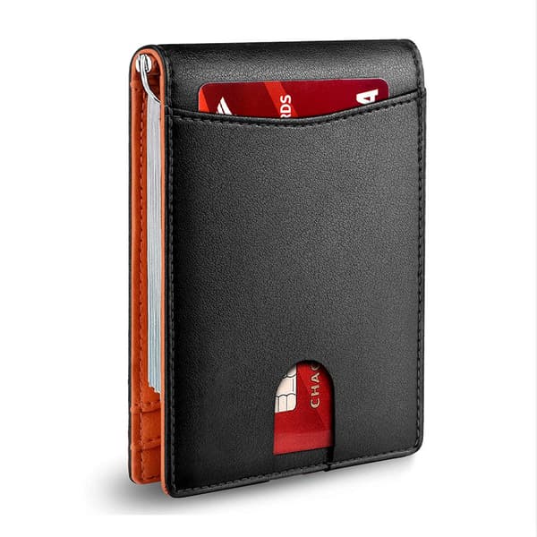 Kortholder/cover, 100% ægte læder, RFID tyverisikring kortholder.