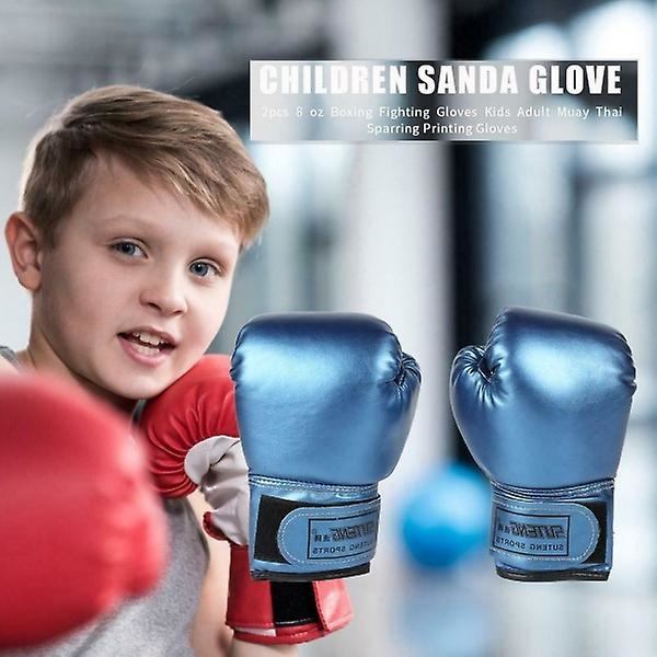 Pure Color Barnboxningshandskar Sandafighting Punching Bag Boxningshandskar Red