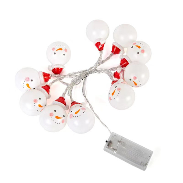 Julemann-lyslenke, LED Julemann-dekorasjonslyslenke med 2 moduser, Julelyslenke for hjem, hage og julefest