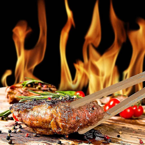 Bambus Tenger12 stk Bambus Kjøkkentenger Brødrister Tenger Toast Tenger Tretang for Grill, Buffet, Brød, Biff