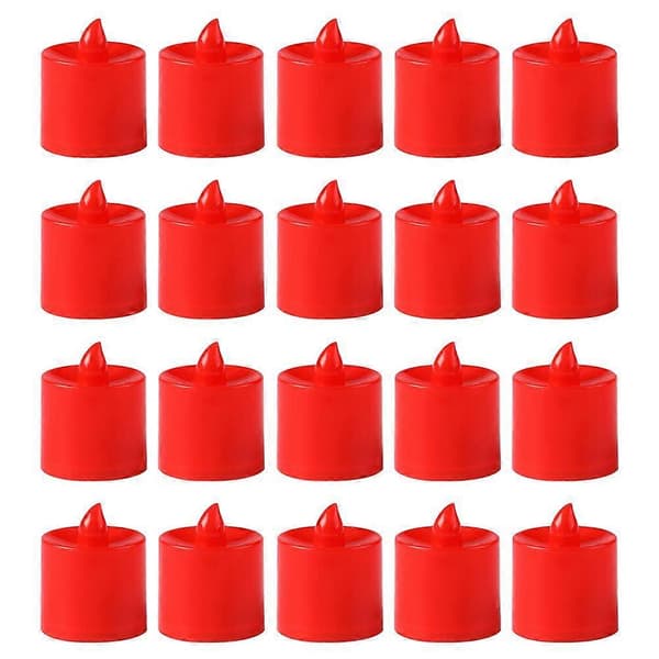 20 stk. LED Lys Flammefritt Lys Dekorativt Buddhistisk Lys