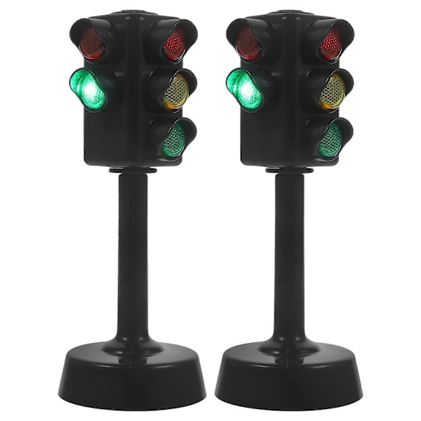 2 st Trafikljus Lampa Leksak Trafikljus Leksak Tidig Utbildning Leksaker Trafikskylt Modell Leksak för Hem Butik