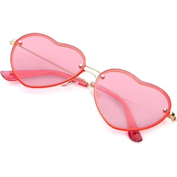 Hjerteform Solbriller Damemote Innfatningssolbriller UV400 Festbriller