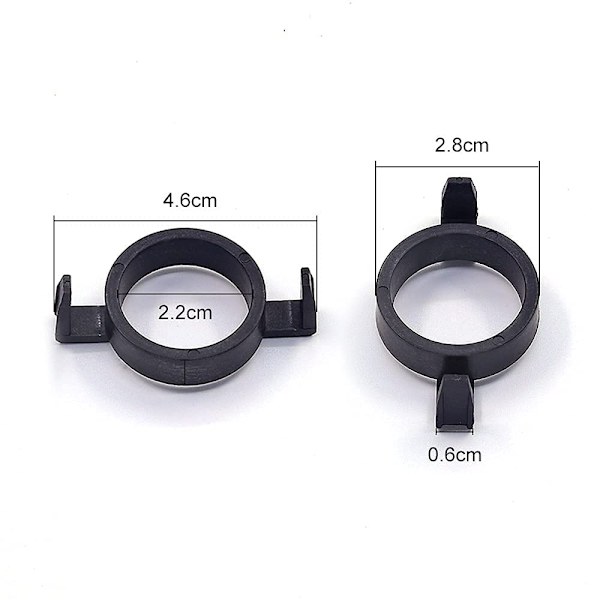 LED-strålkastare Adapter, 1 Par H7 LED-lampa Hållarklipp H7 LED-lampa Adapter Hållarkonsol Uttag