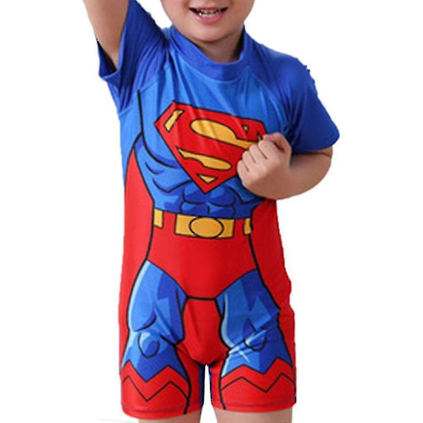 3-11 år Barn Superman Badkläder En-delad Baddräkt Baddräkt Superman 3-4 Years