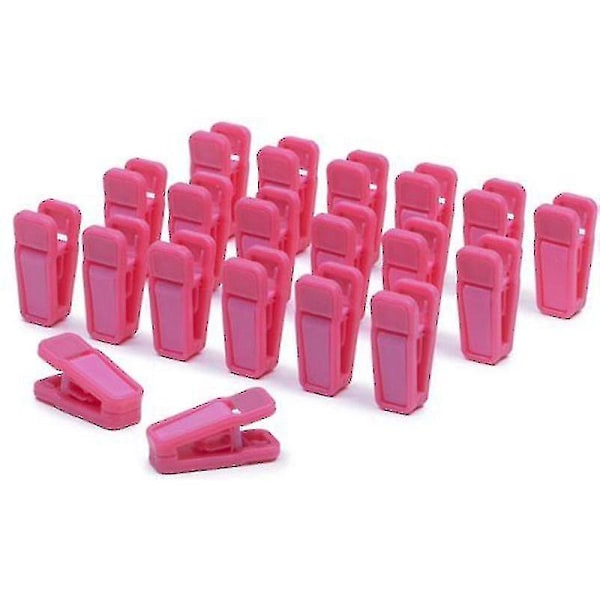 20 st tunga klädnypor i plast, klädhängare, klädnypor, tvättklädnypor, hängande klädnypor Pink