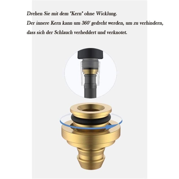 Duschslang 2M Svart PVC duschslang anti-kink anti-explosion duschhuvudslang högtrycksförtjockning