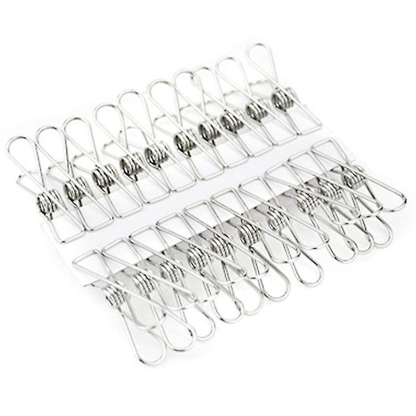 Rustfrit Stål Clips Tøj Klemmer Pegs Holdere Tøj Klemmer Forsegling Husholdning Tøj Klemmer Clips F