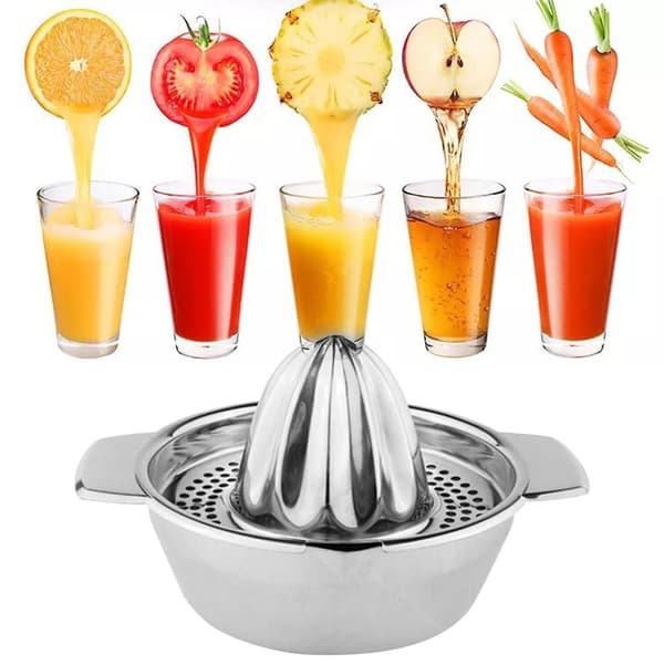 1 set manuell juicepress rostfri manuell fruktpress för hemmet
