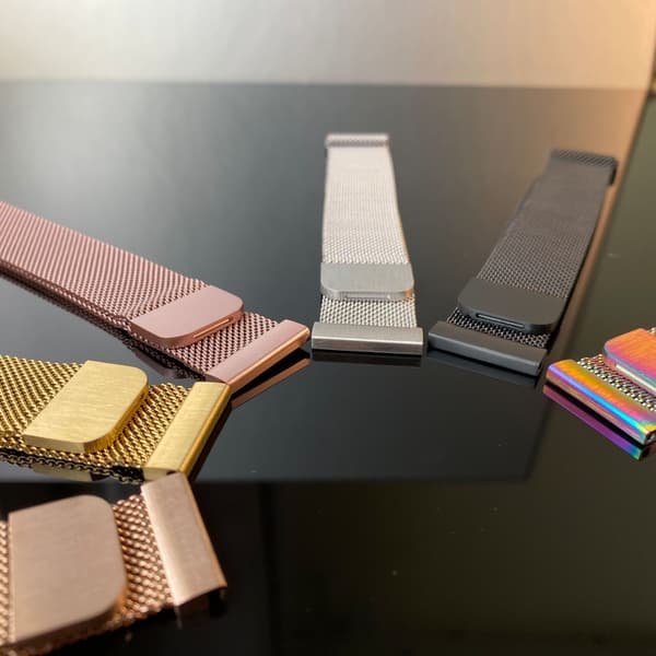 Magnetisk rustfritt stålrem egnet for Fitbit Charge3 / Charge4 - Sølv (L-kode)
