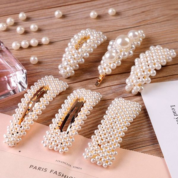 12 kpl Helmihiuskaklipsit Suuret Hiusklipsit Pinnit Barrette Solmiot Naiset Tytöt Elegantti Käsintehty