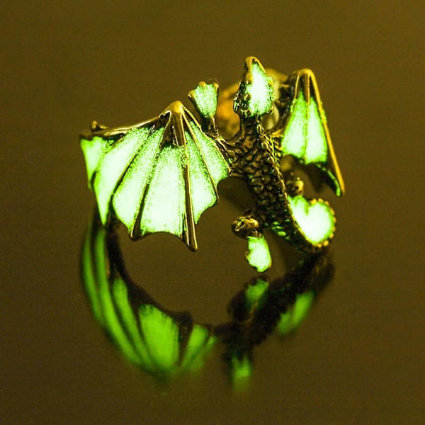 Justerbara Retro Glow-in-the-Dark Luminous Drakeringar för Män och Kvinnor