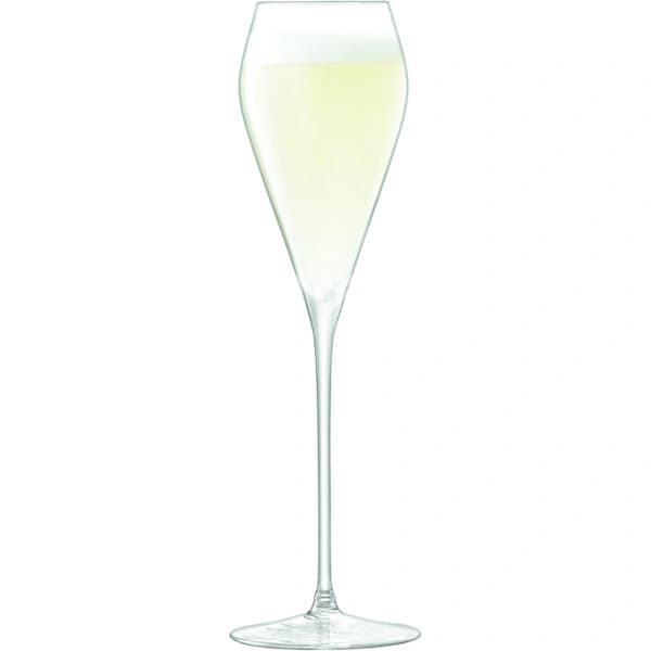 Två 250 ml klara Prosecco vinglas, handblåst glas, champagneglas
