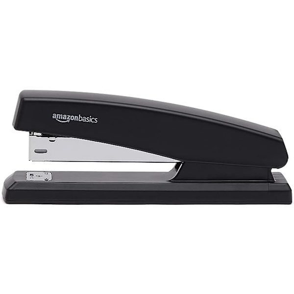 Amazon Basics Heftemaskin med 1000 stifter, Svart, Pakke med 1