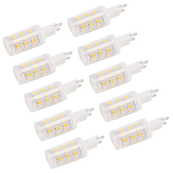 10-pack G9-lampor, 3W halogenlampor, energibesparande G9-sockel.