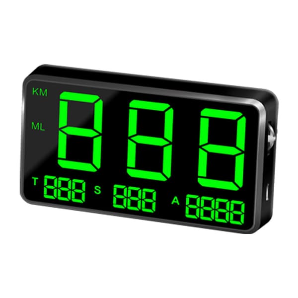 Bil GPS Speedometer Head Up Display Overspeed Mph/km/h Advarselsalarm