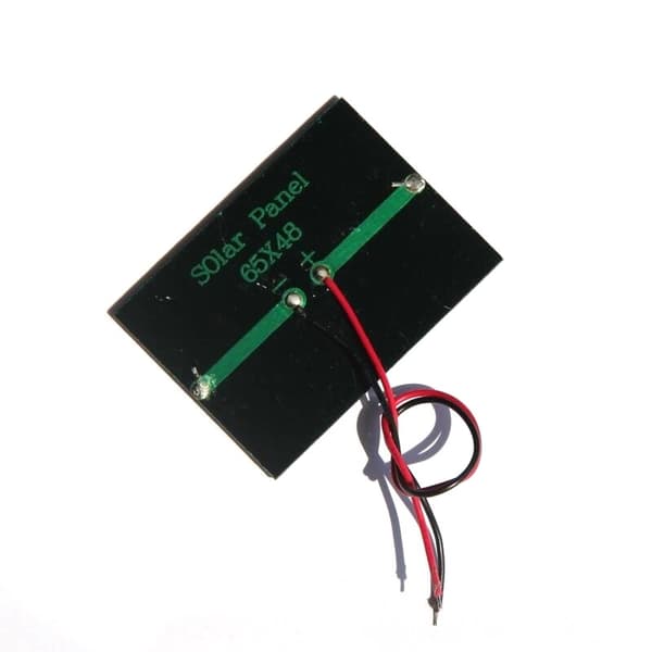 3V 0,3W solcellepanel solcellelimplate DIY solcellepanel med ledning 65*48MM
