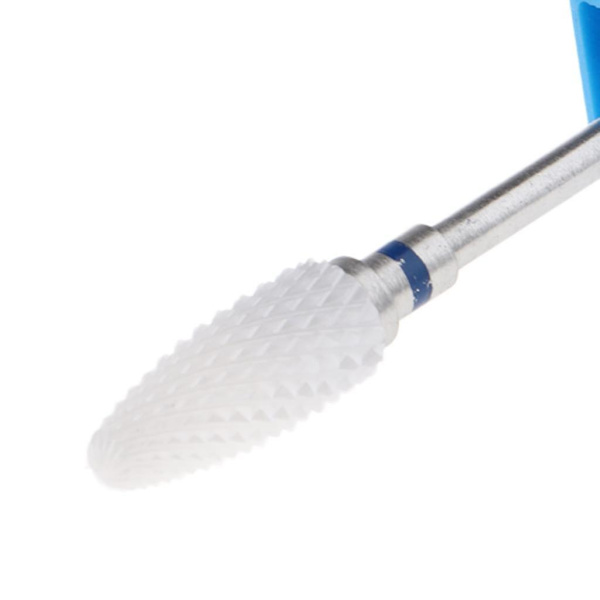 2x3/32 Keramisk Poleringshode Neglebormaskin Bit For Elektrisk Neglemaskin Blå-m