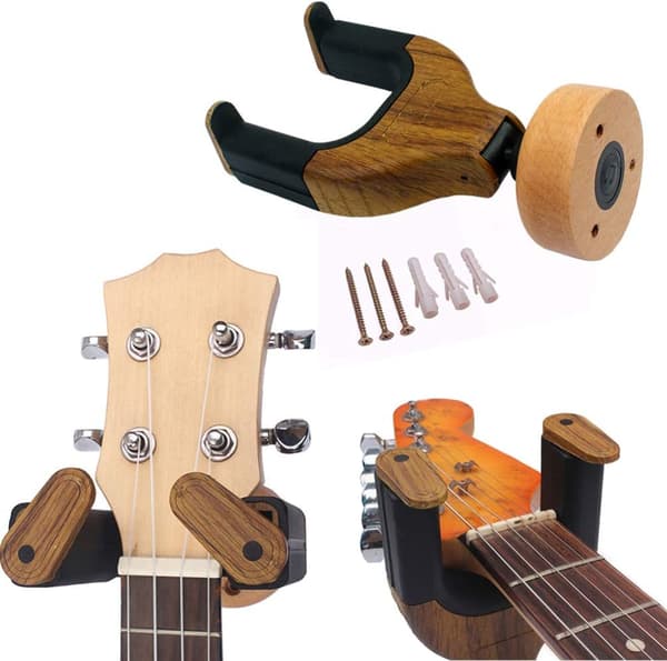 Gitarrväggfäste Hängare Gitarrväggkrok Stativ Hemstudio Gitarrhållare för Akustisk Elektrisk Bas Ukulele Mandolin