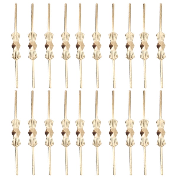 200 stk. Metal Lysekrone Konnektorer Fastgørelses Bowtie Pin Krystaller Perle Dele