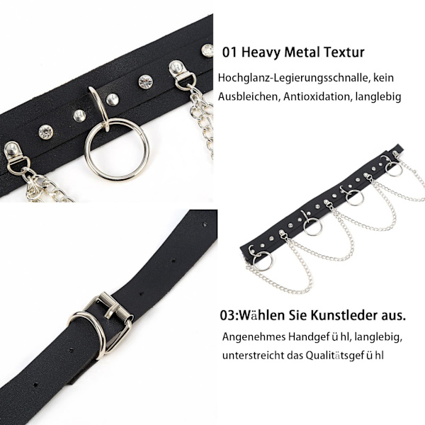 Damer Punk Bælte Gothic Bælte Gothic Taljebælte