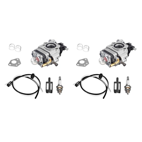 2x Moottoripyörän kaasutin 15mm 2-tahti kaasutin 43cc 47cc 49cc 50cc 52cc skootteri Atv Di