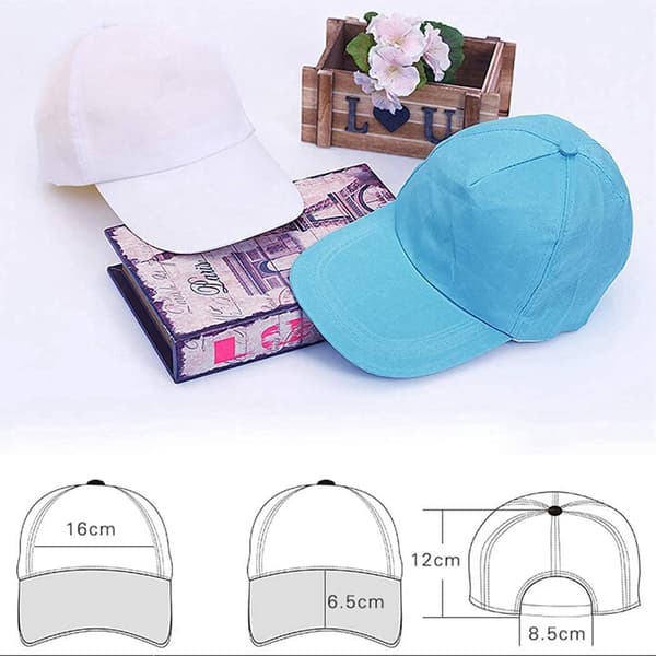 DIY Caps Barn, Hvite Baseballcaps Barn Blank Doodle Cap