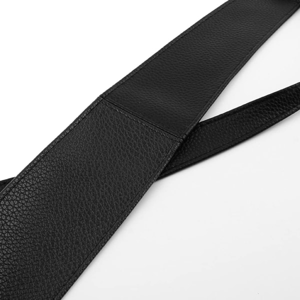 Sløyfe midjebånd for kvinner Bredt beltekorsett Retro bundet korsett bandasjebelte kostyme Cinch-kjole Midjebelte bundet Waspie midjebelte - svart
