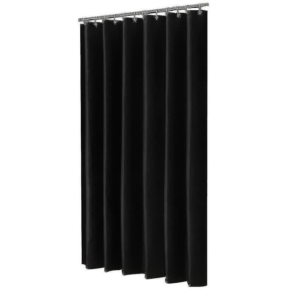 Krygv Vattentät Duschdraperi Badrumsduschdraperi Foder Black 120x180cm