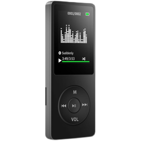 MP3-spelare med miniskärm, musik walkman-inspelare