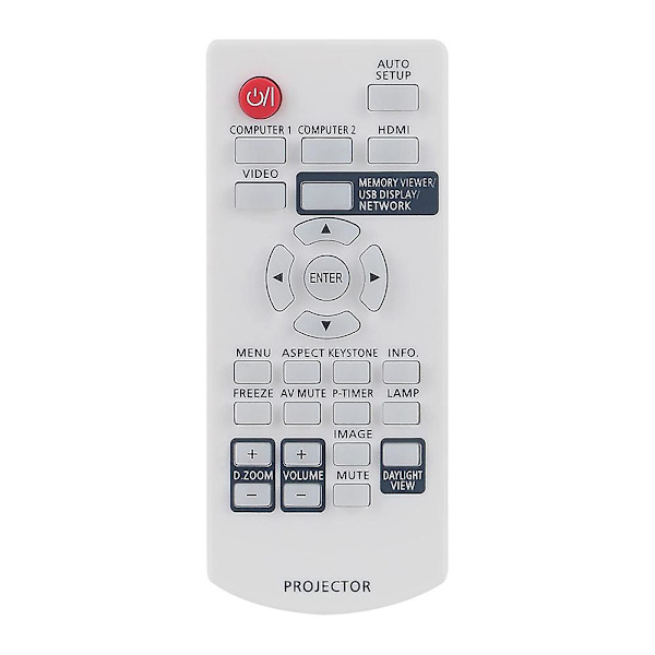 N2qaya000116 Vaihto-ohjain LCD-videoprojektoriin PT-LB382 PT-LB332 PT-LW312 PT-LW362 White