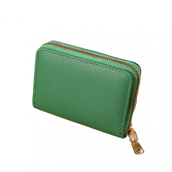 Simple Short Wallet Ladies Large Capacity Practical Pu Leather Coin Purse Rfid Protection Card