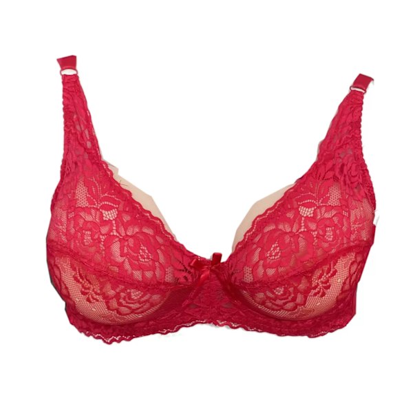 Silikon falske bryster CD cross-dressing bryst-BH, Ingen brystimplantater red 85C