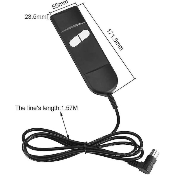 Relax Stol Kontroller - 2-Knap Hældestol Fjernbetjening Elektrisk Løftestol Hældestol Fjernbetjening Til Okin Hældestol 29v