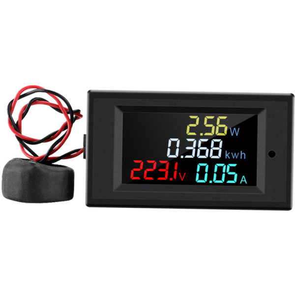 AC 80-300V digital amperemeter og voltmeter multifunktionsmåler D69-2049 digital amperemeter og voltmeter