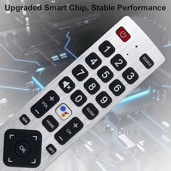 Rmc0133 Fjernkontroll Erstatning For Sharp TV Fjernkontroll Gratis Oppsett Silver
