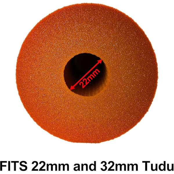 Ersättningsdynor för bensträckningsbänk, 2 st Orange 140 mm Fotskumdynor Rullar