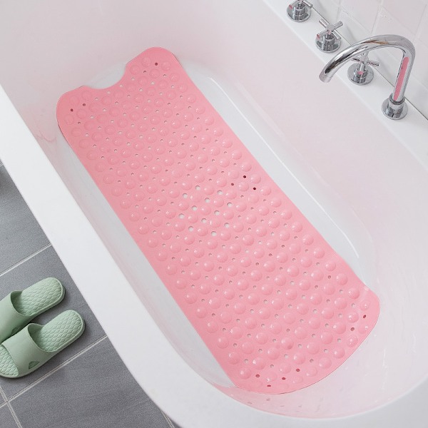 Halkfri Badmatta Extra Lång Halkfri Badmatta Bad Solid pink