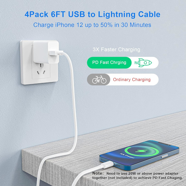 Apple Lightning till USB-kabel (2 m) | MD819ZM/A